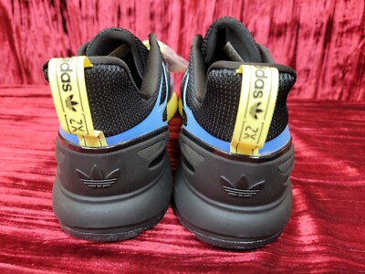 Adidas ZX 2K Boost 2.0 Men's Running Shoes GY8283 Blk/Blue Yellow