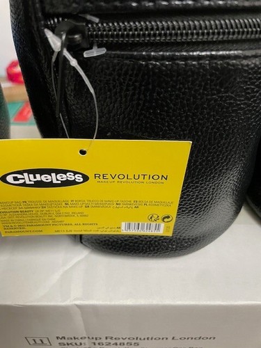 x3 Revolution Clueless Large Makeup bags - Black New Tags Wholesale JobLot Boxed - Picture 3 of 6