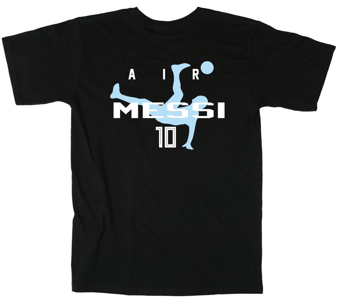 Black Lionel Messi World Cup Argentina "AIR" T-Shirt