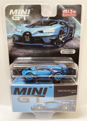 MINI GT 1/64 Bugatti Vision Gran Turismo Blue Diecast Chase Car