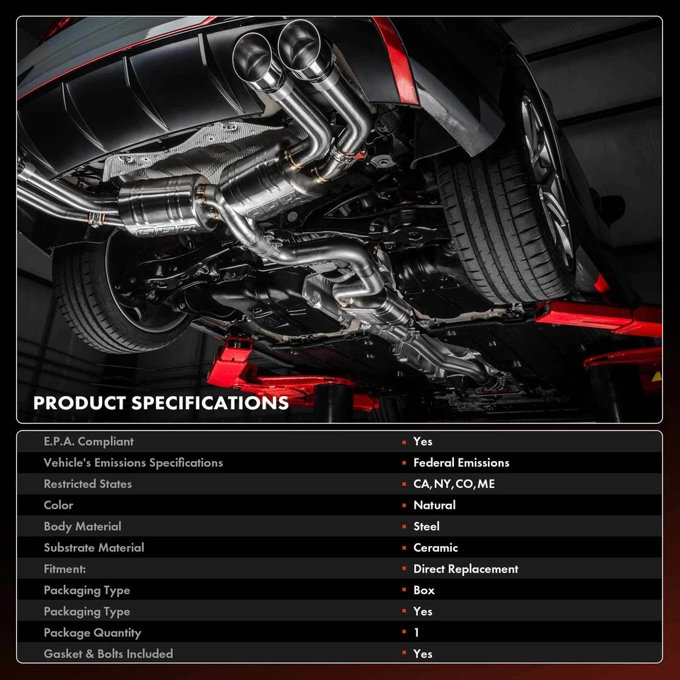 Convertidor catalítico lado derecho para Cadillac CTS STS 2008 2009 2010 2011 V6 3,6 L Foto 3 de 4