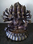 RARE PANCHMUKHI GANESHA BRASS STATUE LARGE — photo 1