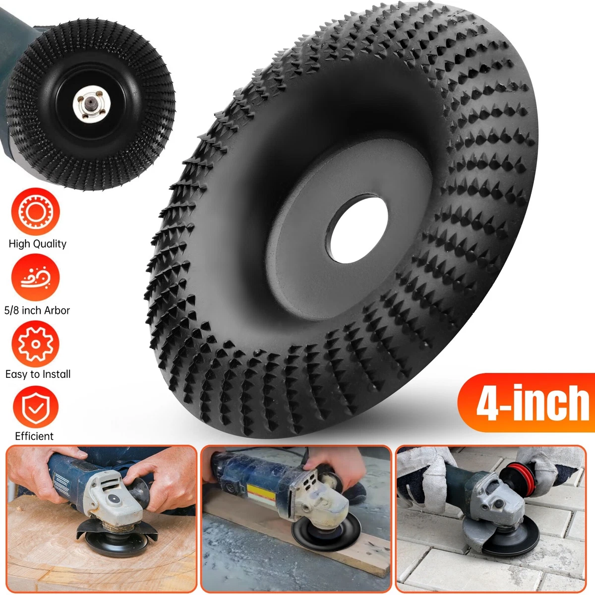 Wood Carving Disc Angle Grinder Attachment  Angle Grinder Parts Accessories  - Power Tool Accessories - Aliexpress