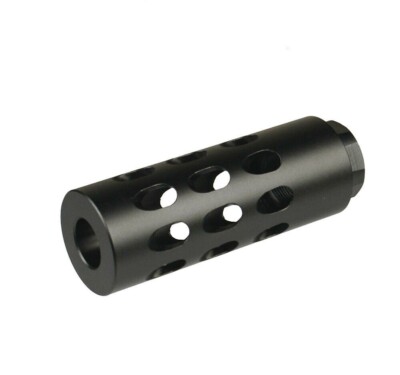 Aluminum Black Color Muzzle Brake Compensator 5/8x24 TPI Thread 6.5 Creedmoor