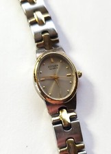 Citizen Women Quartz Watch 5930-S004578 Silver Dial 2 Tone Bracelet Band Case
