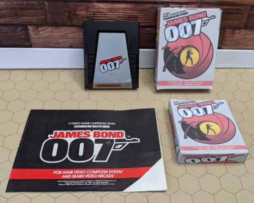 Carro de juego James Bond 007 (Atari 2600 Parker Bros) con cubierta antipolvo manual y personalizada - Imagen 2 de 16