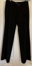 Lauren Ralph Lauren Sanderson Trouser Pants Women's 4 Black Wide Leg