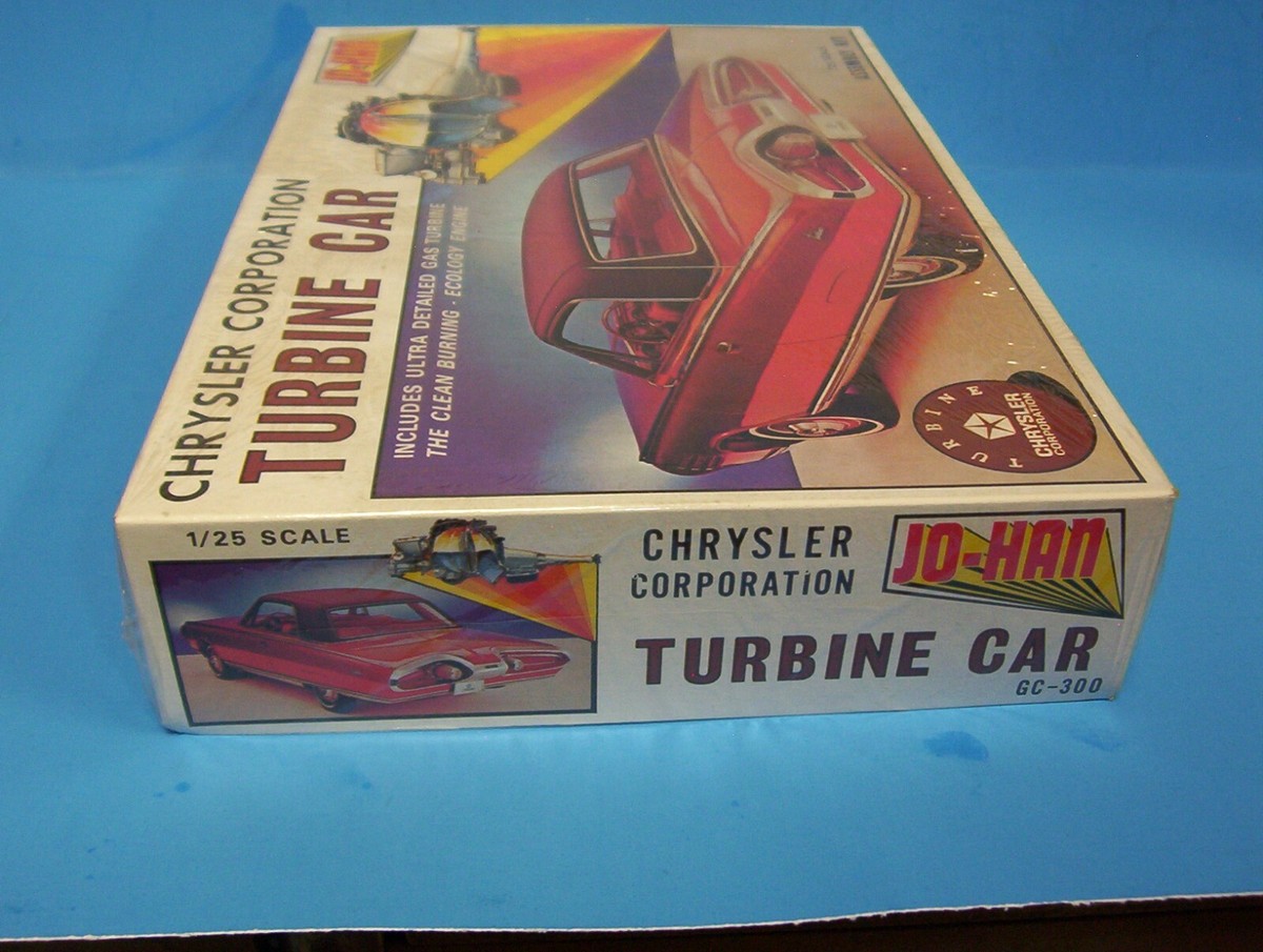 Vintage Jo-Han 1963 Chrysler Turbine Car 1/25 Model Kit GC Vintage Jo-Han 1963 Chrysler Turbine Car 1/25 Model Kit GC