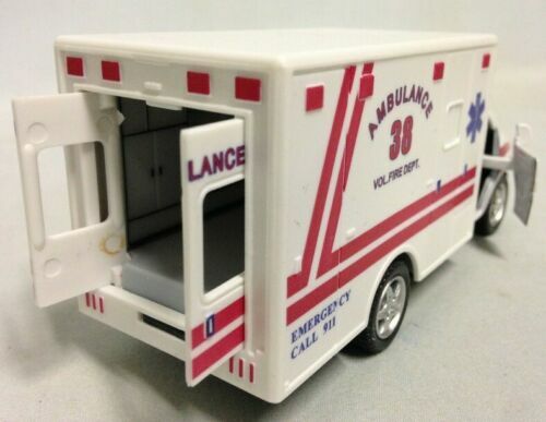 Krankenwagen, Feuerwehr Sanitäter, Rettungsteam, Kinsfun, Druckguss Spielzeug Auto, 5 Zoll - Bild 9 von 22