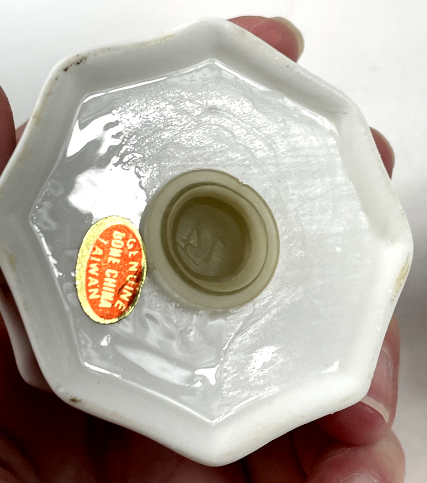 Vintage Christmas Holly Salt and Pepper Shakers Bone China made in