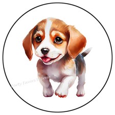 BEAGLE DOG PUPPY ENVELOPE SEALS LABELS STICKERS PARTY FAVORS