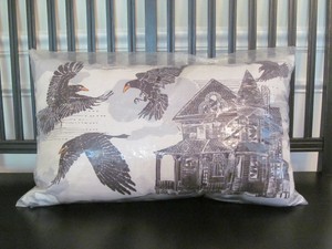 Pottery Barn Haunted Crow Indoor Outdoor Lumbar Pillow Halloween