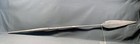Old Beautiful African Spear Sango, 19Th, Central Africa, Tinplat, Carved Wood