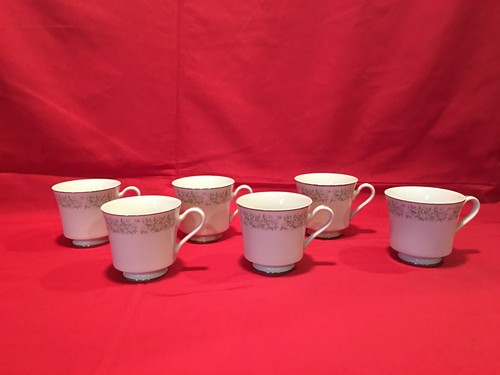 6 Taihei Fine China Springtime Pattern coffee cups - Picture 2 of 6