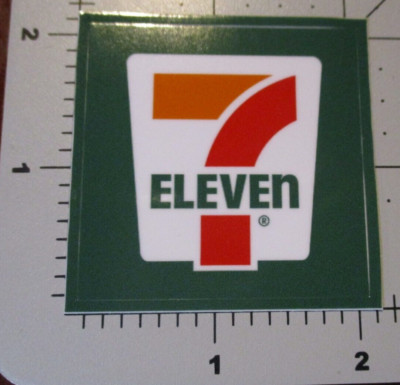 7-11 seven-eleven sqr logo STICKER decal water bottle laptop slurpee big gulp