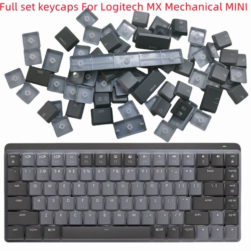 A full set Keycaps for Logitech MX Mechanical Mini Keyboard Graphite ash - 第 1/6 張圖片
