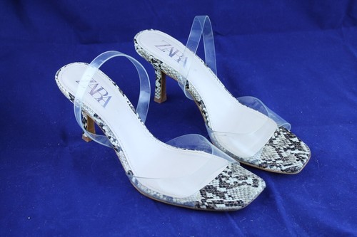 ZARA SCARPE CON TACCO SPILLO BASSO LEOPARDATE DONNA TG SIZE 39 | eBay