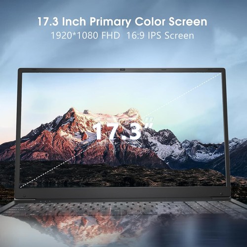 Naclud 17.3 Inch Laptop 4GB DDR4 128GB SSD, Celeron Dual-Core Processor - Afbeelding 5 van 5