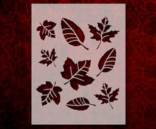 Leaf Leaves Fall Autumn 8.5" x 11" Stencil FAST FREE SHIPPING 770 