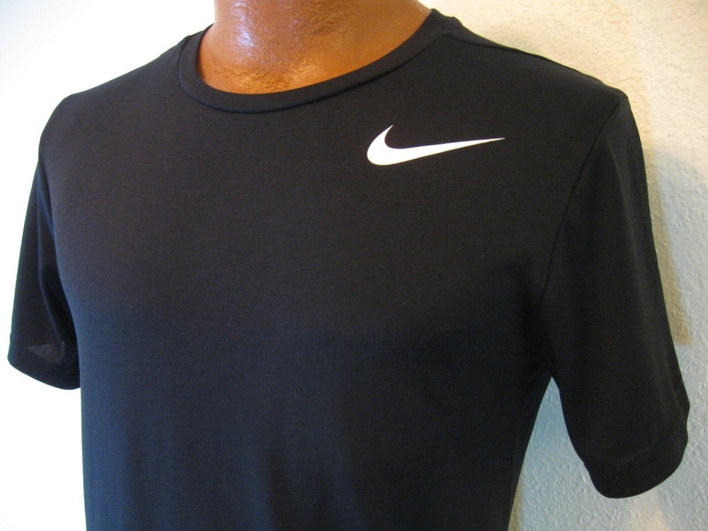 NIKE Dri-FIT Camo Black T-Shirt Size Adult S Polyester Fit