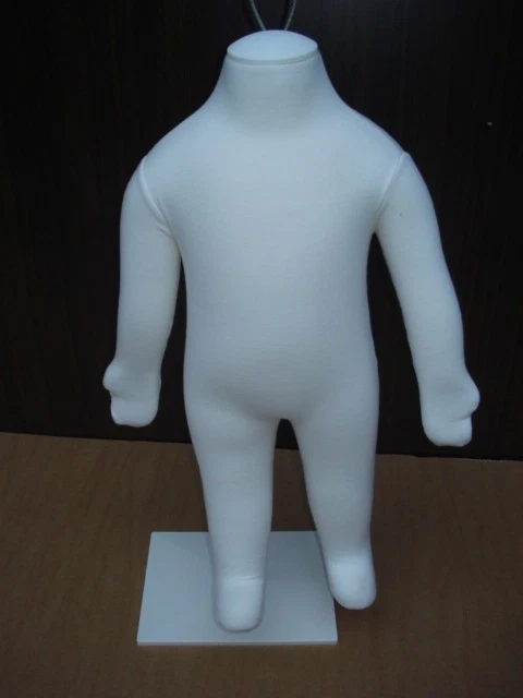 MANNEQUIN BEBE ENFANT SOUPLE AGENCEMENT MAGASIN DECO VITRINE BUSTE SUR SOCLE