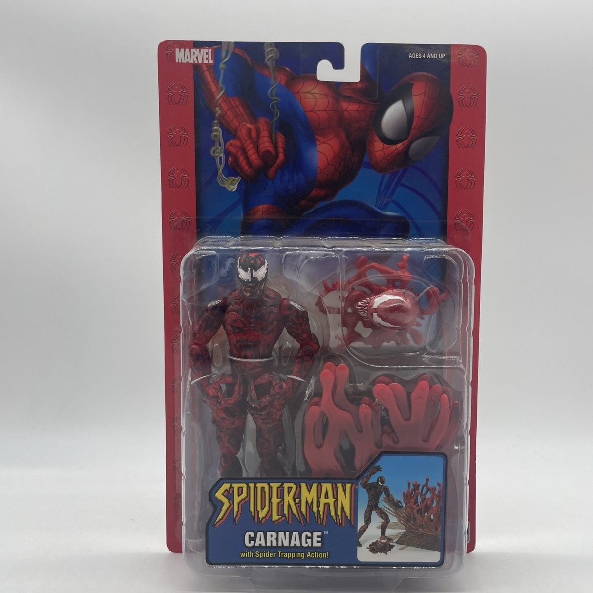 Marvel Spider-man Carnage With Spider Trapping Action - for sale