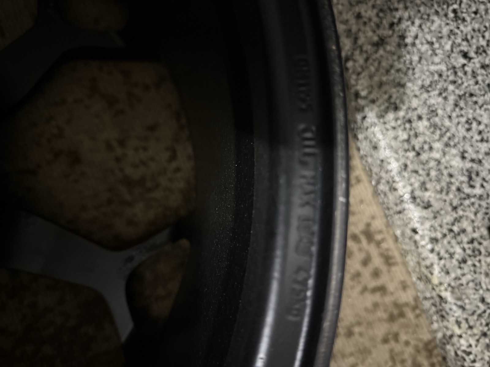 LAMBORGHINI HURACAN Performante Front Center Lock Wheel Satin Black