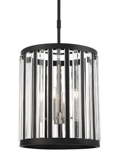 Minka Lavery 5497 Majestic Splendor 4 Light 19"W Pendant - Polished Nickel / - Picture 1 of 2
