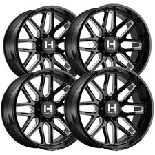 Set-4 Hostile H120 Vulcan 20x12 8x170 -44mm Blackmilled Wheels Rims 20 Inch