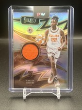 2025 Panini Select WNBA Saniya Rivers Silver Sparks Patch Connecticut Sun #SP-SR