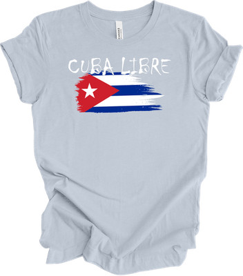 Cuba Libre T-Shirt with Cuban Flag Design