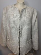 Kasper Desert Bloom Tweed Open Women s Jacket Blazer Lined NWT -size 12