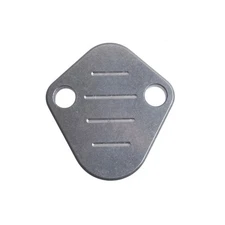 ICT Billet 551442; Billet Fuel Pump Block Off Plate for BBC, Cummins 6BT