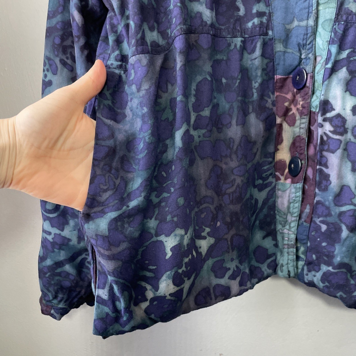 Winter Sun Reversible Jacket Size Medium Patchwor… - image 8