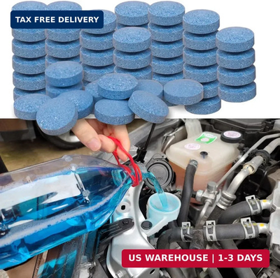 #ad 100 Pieces Car windshield washer fluid Concentrated Clean TabletsNew Formula wi $17.22