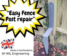 "Easy Fence Post Repair"  Fixes rotten and wobbly fences in minutes