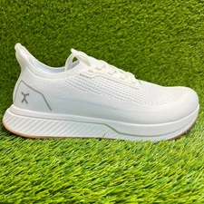 Flux Adapt Runner White Gum Mens Size 10 Running Athletic Walking Knit Shoes