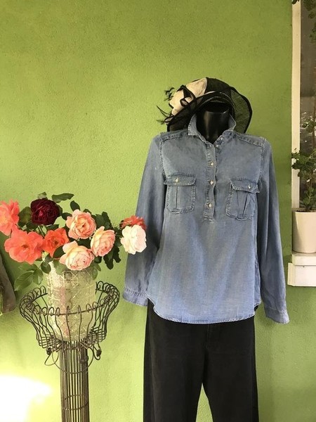 Women Massimo Dutti Shirt Blue 38 / M / 46