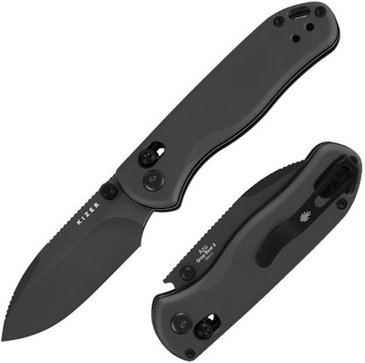 Kizer Cutlery Drop Bear 2 Folding Knife 3'' Nitro V Steel Blade Aluminum Handle