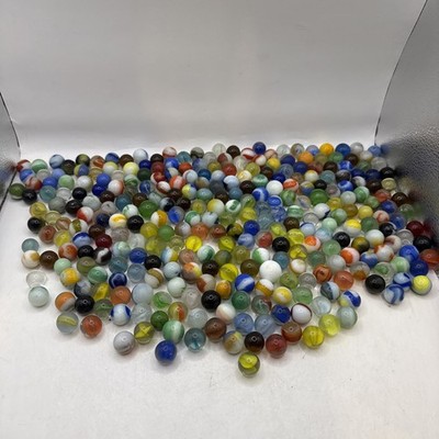 Vintage Marble Collectible Lot of Over 275 Many Sizes Colors Makers