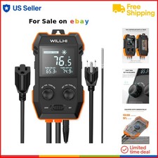 Digital Temperature Controller 10A 1200W Reptile Aquarium Greenhouse Homebrew