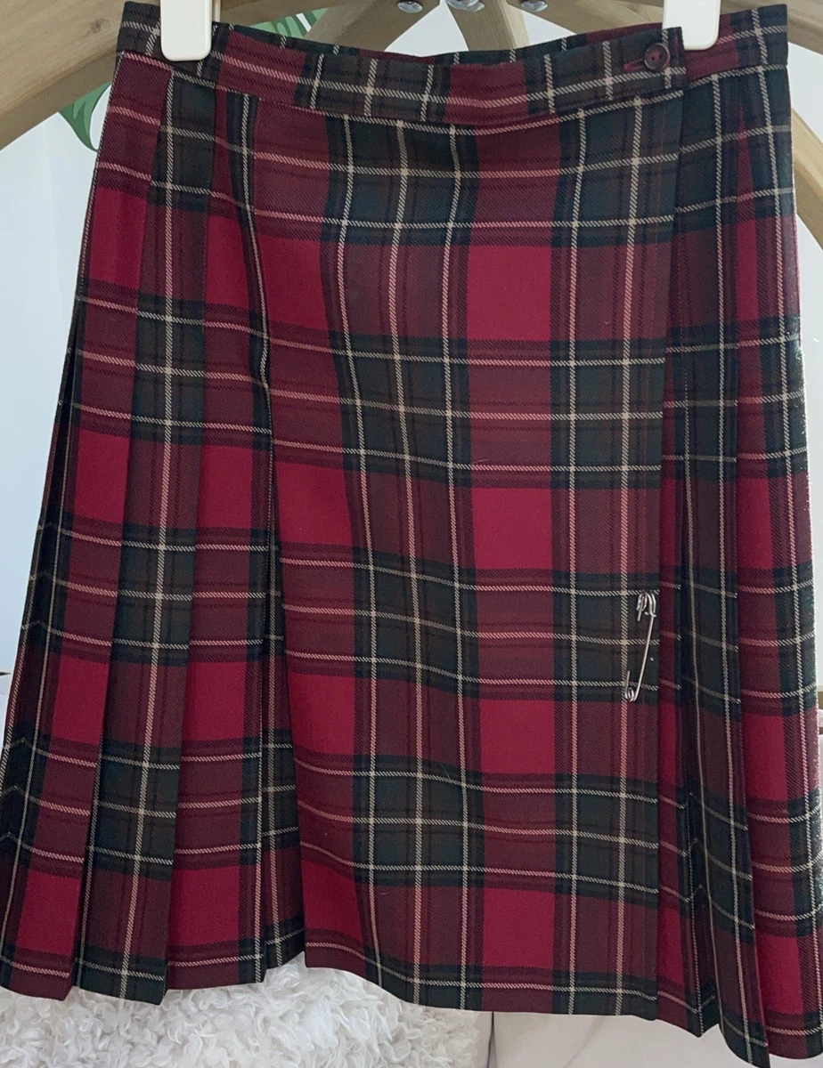 Gonna Donna Vita Alta A Quadri Tartan, Mini Con Orlo A Strati, Scollata, Stretch, Metluq UK - Foto 2