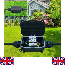 2 Way Outdoor Waterproof IP65 Cable Connector Junction Box 240V