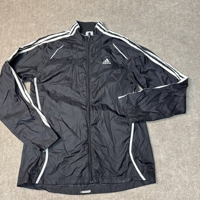 Adidas Response Med Jacket Classic Black Full Zip Lightweight Men Outerwear