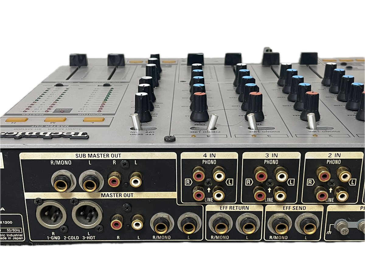 Technics SH-MX1200 4-Channel DJ Audio Mixer Analog EQ Crossfader