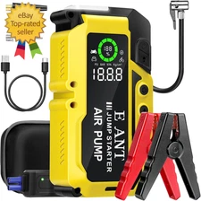 Car Battery Jump Starter with Air Compressor4000A Peak 150PSI Car