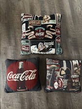 Vintage Coca-Cola Decorative Throw Pillows Lot Of 3 Excellent Condition