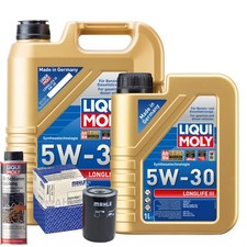 Motoröl 5W30 LIQUI MOLY Longlife Iii 6L+MAHLE Ölfilter +Ölschlammspülung