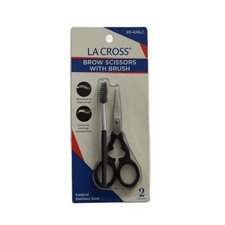 LA Cross Brow Scissors with Brush Stainless Steel Eyebrow Trimming Tool