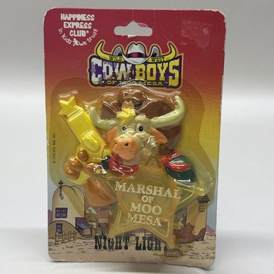 1993 COWBOYS Of Moo Mesa Night Light Marshall NIP Wild West Animated Series